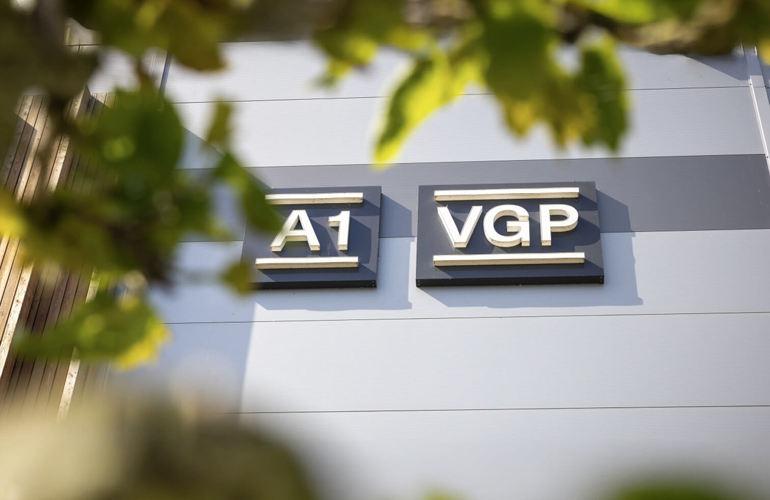 VGP logo on a building